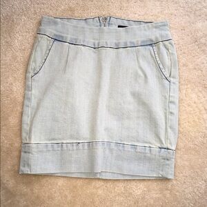 Urban Behavior Light Wash Denim Mini Skirt